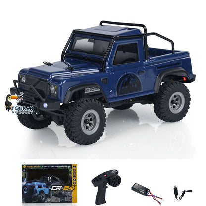 In Stock 1:24 4x4 4WD RC Off-road Vehicles Mini Remote Control Climbing Crawler Car DIY Simulation Model ESC Servo Light System
