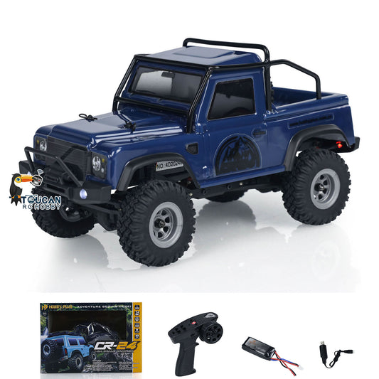 In Stock 1:24 4x4 4WD RC Off-road Vehicles Mini Remote Control Climbing Crawler Car DIY Simulation Model ESC Servo Light System