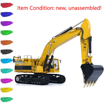 Metal LESU 1/14 Hydraulic RC Excavator C374F Unassembled KIT Model Remote Control Digger Heavy Machine 6CH Valve LCD Screen