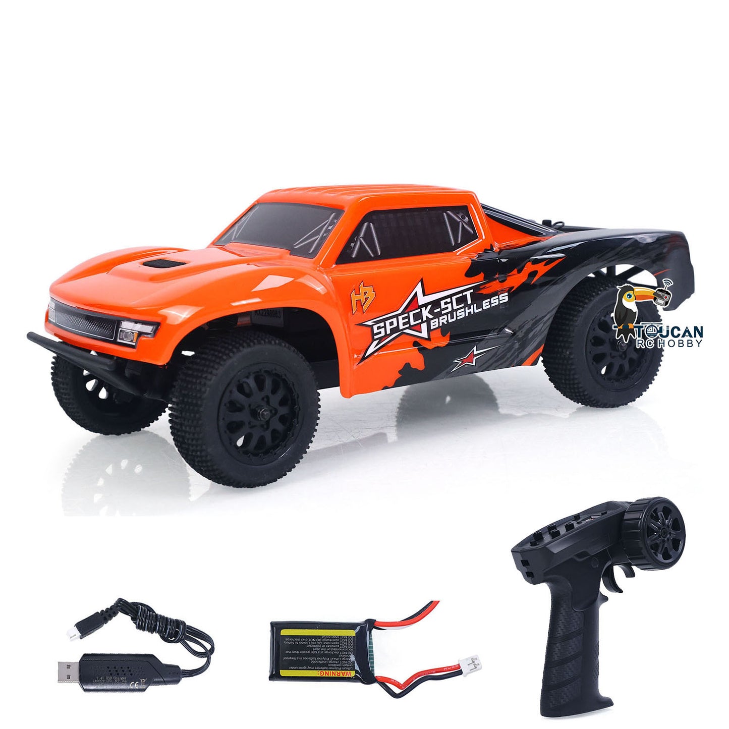 Hobby Plus 1/24 2WD Speck-SCT Remote Control Short Course Truck RTR 30KM/H RC Car Model Hobbywing Brushless Motor HBP2410280-OR