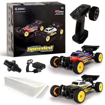 TOUCAN RC HOBBY JiaBaiLe 1/24 Electric Remote Control Off Road Car 2401A 35KM/H High Speed RC Vehicle Model CVD Drive Shafts Metal Chassis Battery RTR
