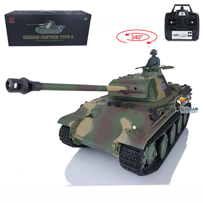 TOUCAN RC HOBBY Heng Long 1/16 Plastic Radio Control Tank 3879 7.0 German Panther G RTR Tank 2.4G w/ Engine Sound Smoking Gearbox on RC Tank