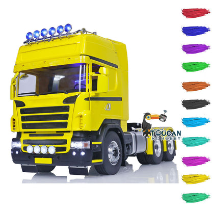 TOUCAN 1/14 RC Tractor Truck DIY 6x6 Remote Control Cars Painted Model Sound Light