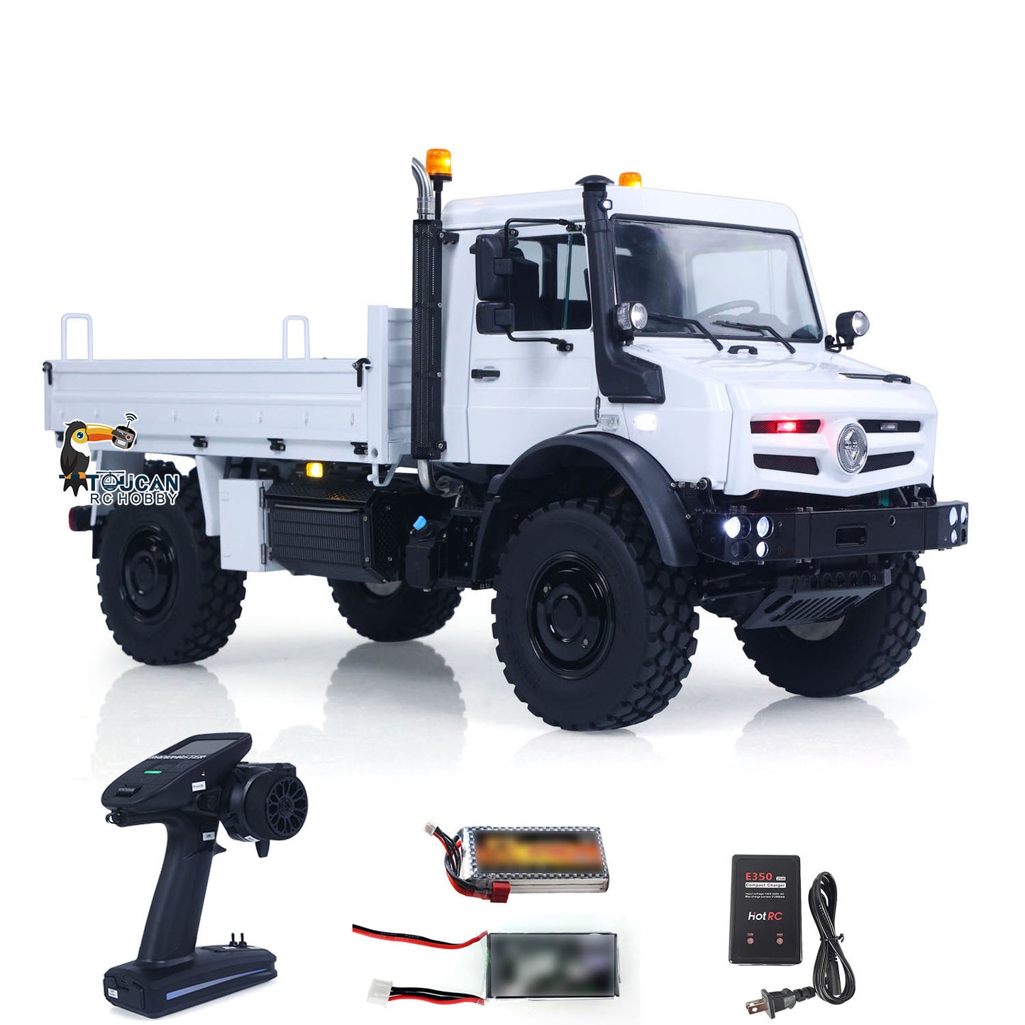 LESU 1/14 Metal Radio Control Off Road Car MT44023 4*4 RC All-Terrain Light Truck U4023 Light Sound Smoke Unit Axle Locks