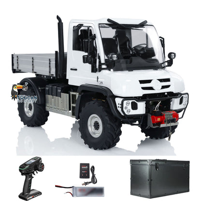 Fast Free Shipping 4WD 1:10 RC Off-road Vehicle RTR UNI U423 4X4 Radio Control Crawler Car Model Aluminum Box Battery Light Sound Differential Lock