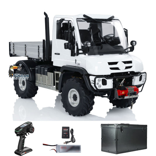 Fast Free Shipping 4WD 1:10 RC Off-road Vehicle RTR UNI U423 4X4 Radio Control Crawler Car Model Aluminum Box Battery Light Sound Differential Lock