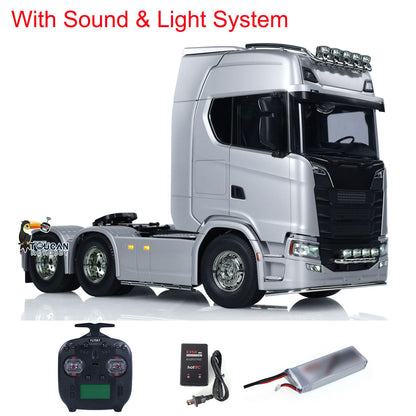 In Stock 1/14 RC Tractor Truck 56373 Remote Control Vehicle 6X4 770S 3-Speed Light Sound ST8 Radio Control System Simulation Hobby Model