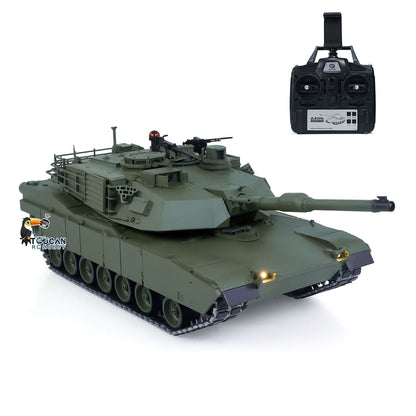 TOUCAN Full Metal 1/16 Remote Control Tank Abrams M1A2 3918 360 Rotation IR System Barrel Lifting Recoil Smoking FPV Camera
