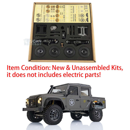 CAPO 1/18 Crawler Car KIT DIY RC Model Metal Chassis Plastic Unassembled Unpainted Cabin Car Shell W/ 2Speed Gearbox Differential