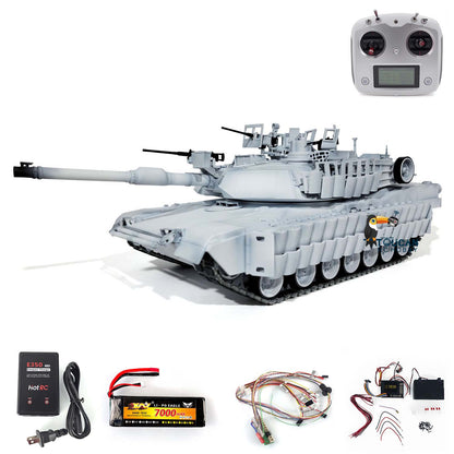 Full Metal 1:16 Painted RC Military Tank 3918 Abrams M1A2 TUSK II Ready to Run Track Car