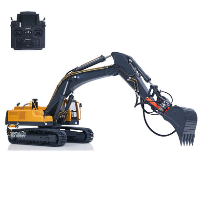 JDM V2 1/14 Metal RC Digger Radio Control 3CH/6CH Hydraulic Excavator Construction Vehicles Sound Light Module FlySky PL18 ESC Servo Motor