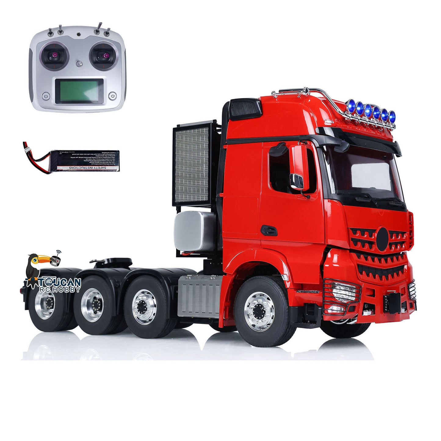 TOUCAN Metal Differential Lock Axles 3Speed Gearbox 8X8 1:14 RC Tractor Truck 3363 Radio Control Lorry Cars
