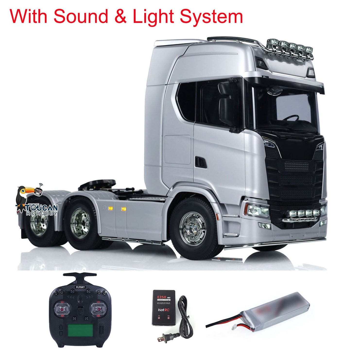 In Stock 1/14 RC Tractor Truck 56373 Remote Control Vehicle 6X4 770S 3-Speed Light Sound ST8 Radio Control System Simulation Hobby Model