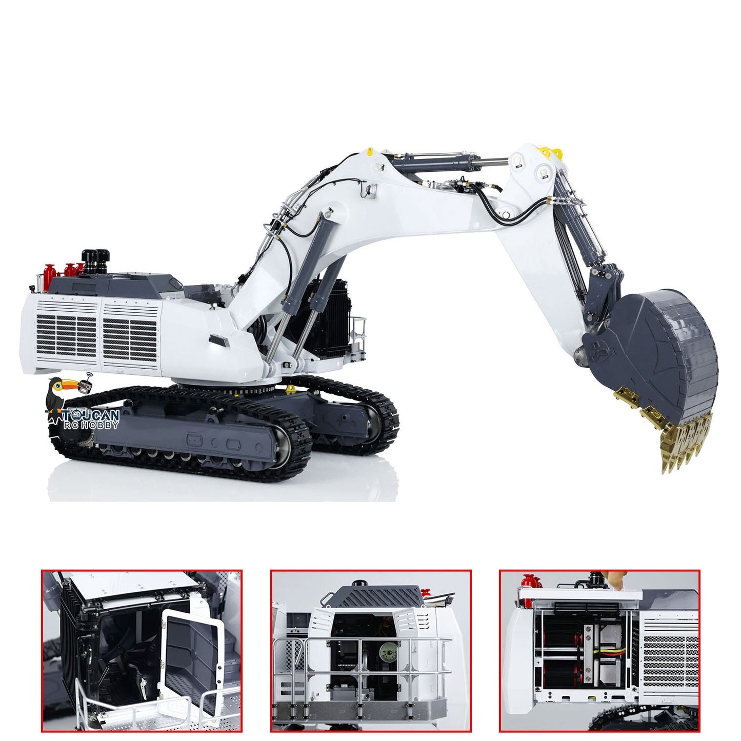 USA Pre-Order by the sea 1:14 LESU AOUE 9150 RC Hydraulic Excavator Remote Control Heavy Backhoe Shovel Digger Model ESC Servo Motor Light Double Pump