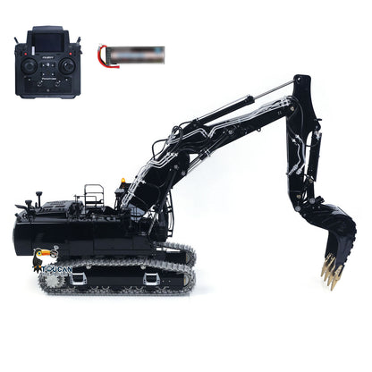 LESU LR956 1/14 RC Digger 7CH Valves 3Arms Radio Control Hydraulic Excavator Metal Chassis Brushless Motor Flysky PL18EV LITE