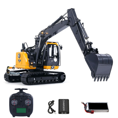 In Stock SFrog 1/14 Hydraulic RC Excavator ZX135US LITE - Metal PNP RTR