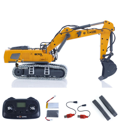 Fast Free Shipping 1/50 RC Excavator K970 Engineering Vehicle Remote Control Electric Lifting Digger Metal Bucket Tracks Light Sound RTR Battery