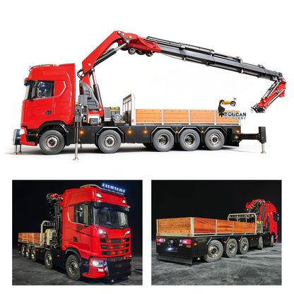 LXY 1/14 Hydraulic RC Crane Dump Truck 770S - 10x10 All-Metal Axles RTR 10CH Valve Fly Jib Arm