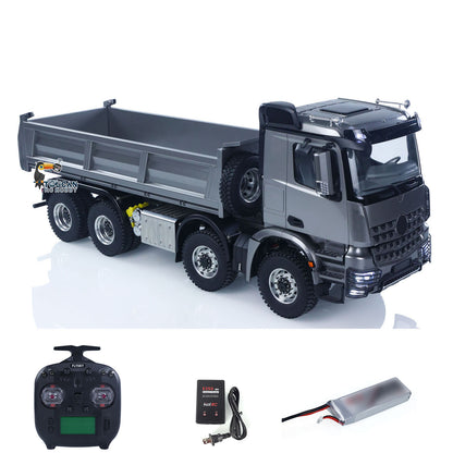 TOUCAN RC HOBBY MODO 26,4 Zoll Metall-Chassis 1/14 RC Hydraulik-Muldenkipper 2-Gang ferngesteuerter Kipper 3363 Achssperren Lauflicht Optional Akku & Ladegerät