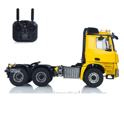 In Stock MD 1/14 6x6 Metal RC Tractor Truck 3363 Remote Controlled Lorry Car Model Construction Vehicle PNP 2Speed 10CH Radio Brush Motor ESC NO Lock Differential Axle Light Sound