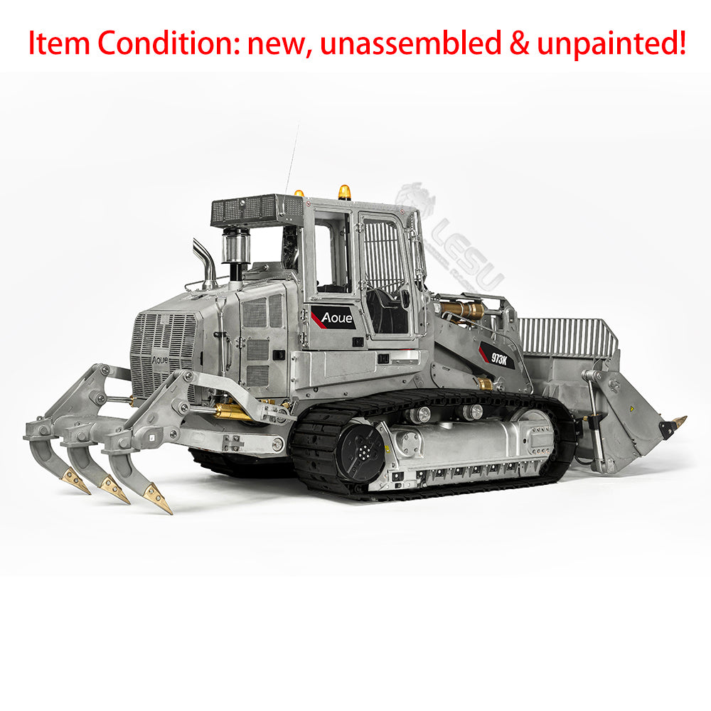 LESU 973K 1/14 Metal RC Hydraulic Loader B0025/B0024 Kit with Motor Servo ESC Light Sound System for DIY Construction Model Builders and Hobby Collectors