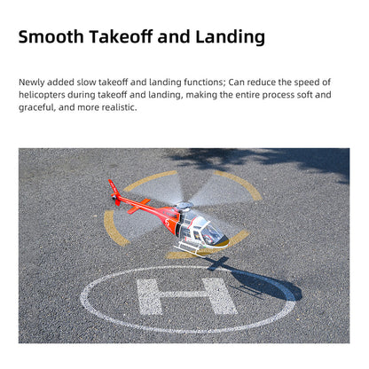 2.4G RC Scale FlyWing BELL 206 Helicopter 4 Blade Rotor Remote Control Aircraft GPS Brushless Motor Battery RTF Smart Drone Gift