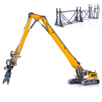 Second Hand Heavy Machine 1/14 RC Full Hydraulic Demolition Excavator LESU LR960 Digger Car
