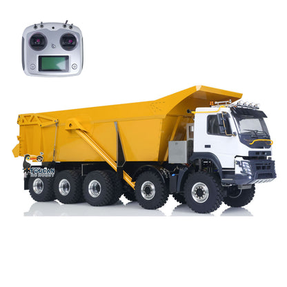 JDM 219 1/14 Metal Radio Controlled Hydraulic Dumper Truck 10X10 10X6 RC Tipper 3Speed Axles Transfer Case Differential Locks