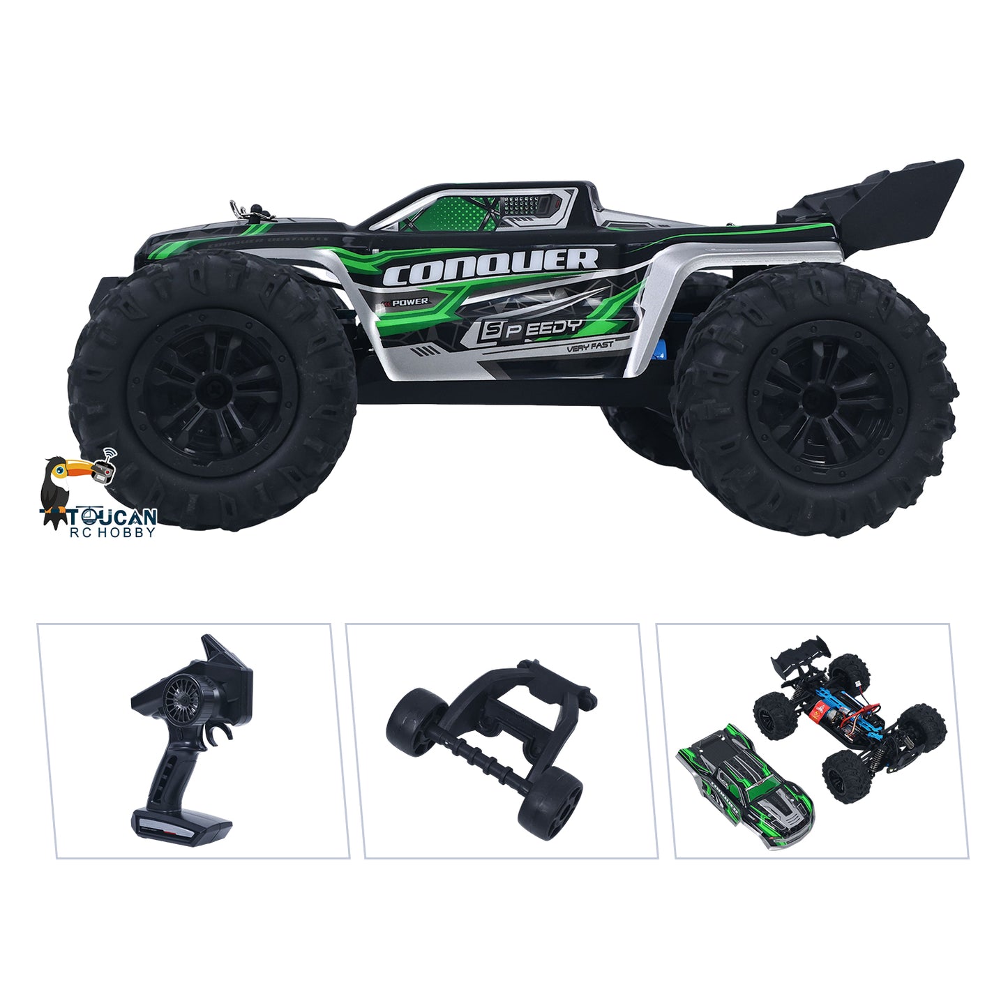 US Stock 38KM/H SCY 16102 1/16 4*4 RC Off Road Vehicle Remote Control Electric Big Tire Truck 30A ESC 17G 3Wire Servo LED Light Model Car