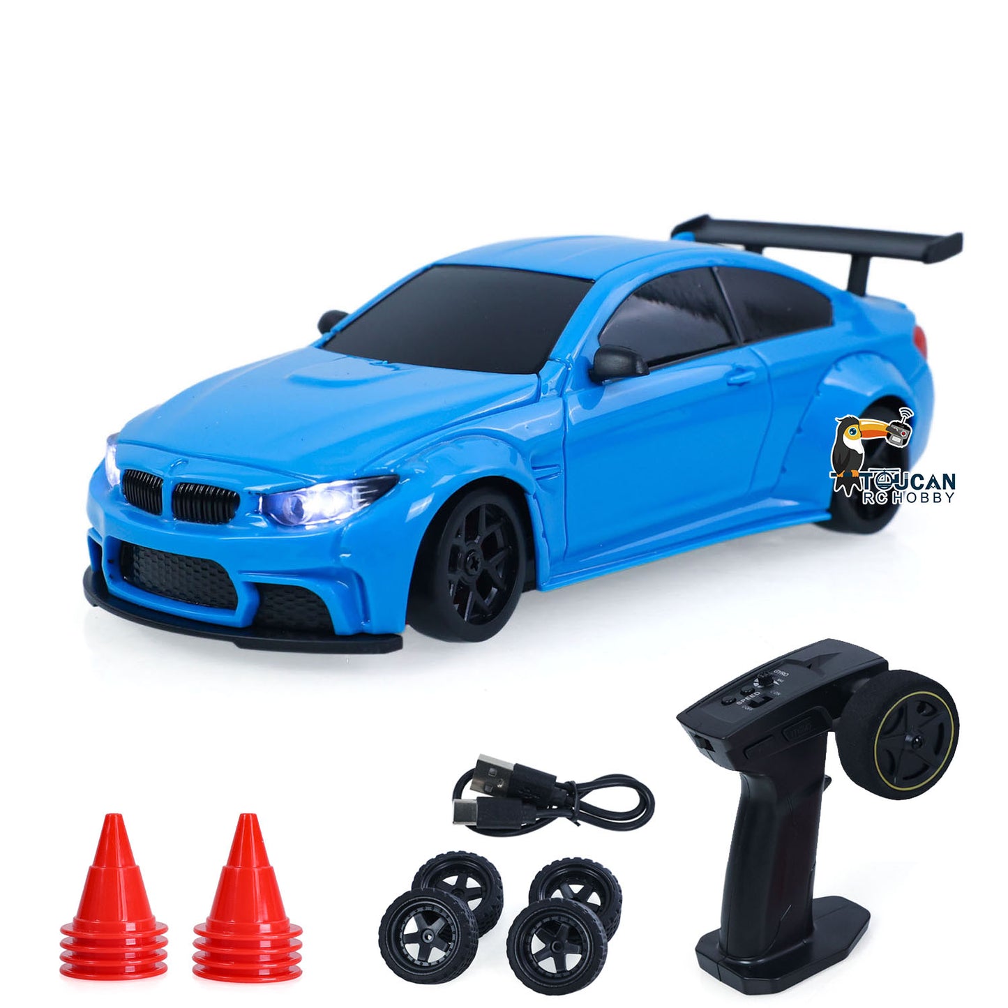 25KM/H High Speed JBL 4WD Plastic 1/36 RC Drift Car 3611 Gyroscope Indoor Outdoor Mini Racing Car LED Lights Battery 2.4G Radio