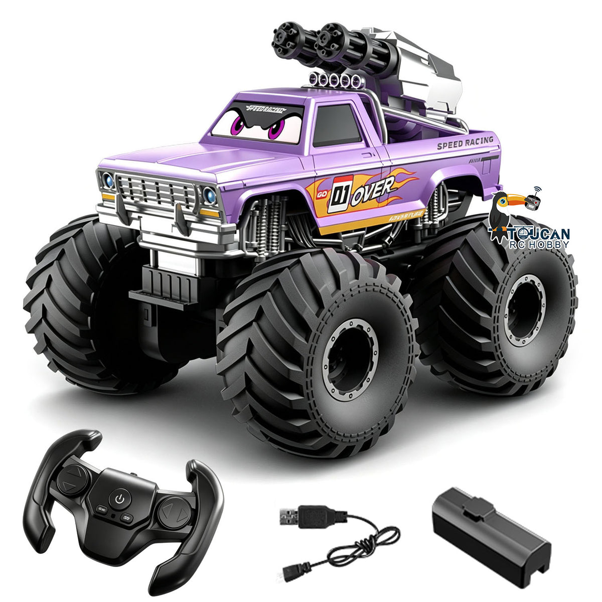 TOUCAN RC HOBBY JJRC Q245PRO 1/20 4WD Kunststoff ferngesteuertes Offroad-Fahrzeug RC wasserdichtes Stuntauto geländegängiges Amphibienfahrzeug USB-Ladung