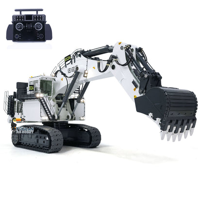 1/20 Metal Painted Assembled RC Hydraulic Equipment Remote Controlled Excavator for 996 Taranis XE Radio Digger Frsky-Taranis-XE