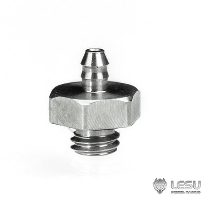 LESU M3 Straight Nozzle Stainless Steel Nozzle 2x1mm for RC Hydraulic Dump Truck Remote Control Construction Vehicles DIY Model