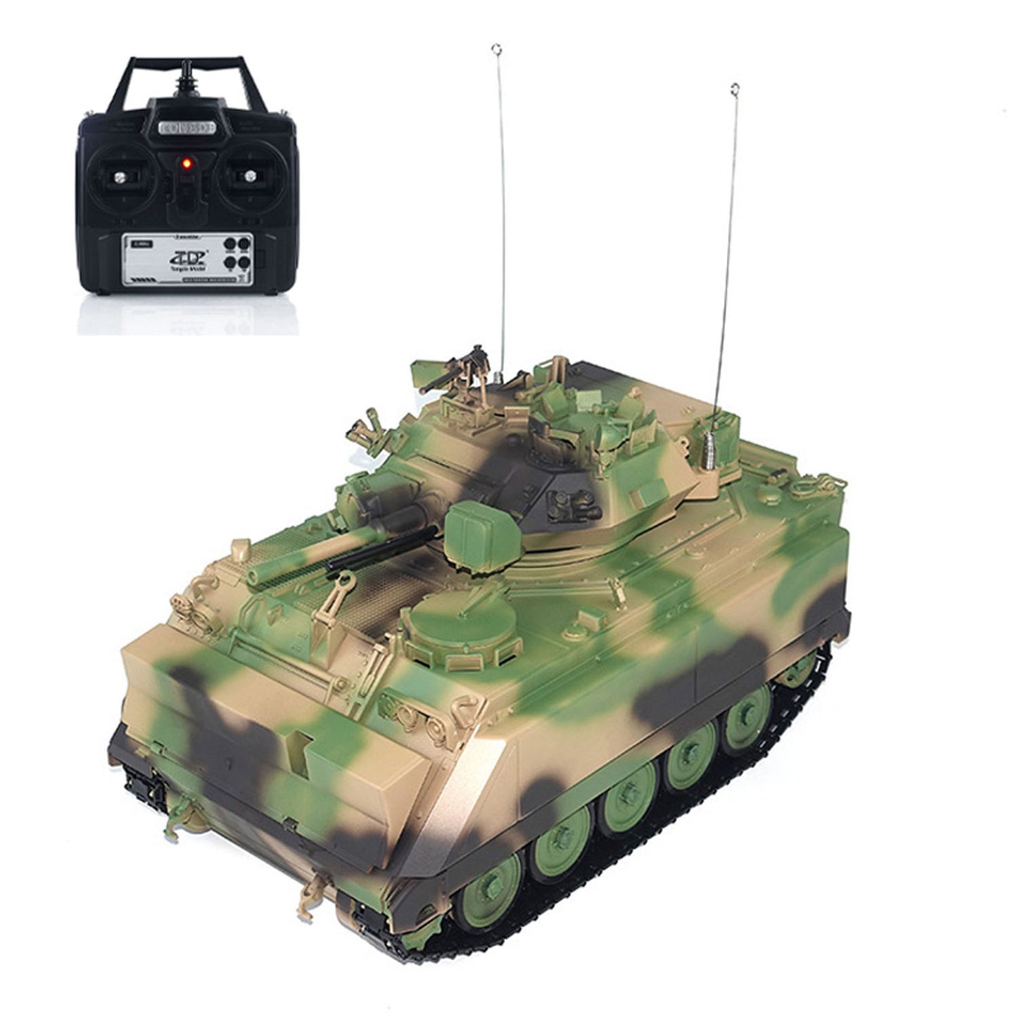 RTR 1/16 Tongde M113A1 RC Tank Infrared Battle System Barrel Recoil Smoke Unit Sound Effects 320?? Rotating Turret Metal Gearbox