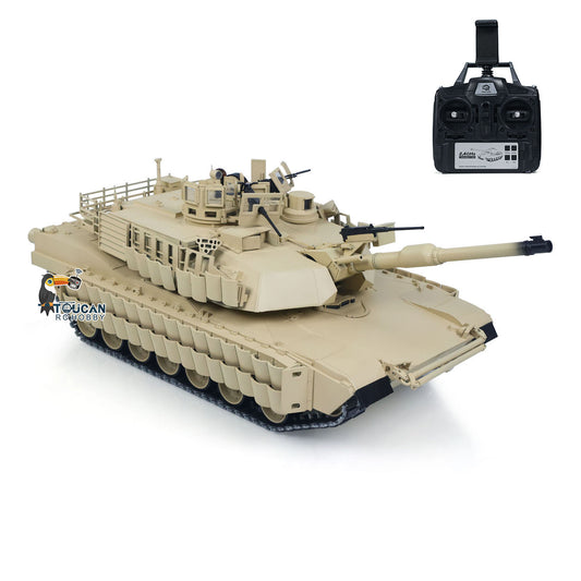 In Stock TOUCAN 1/16 Metal RC Tank 3918 Abrams M1A2 TUSK II Dual Flow Gearbox 360 Turret Rotary Infrared Combat Barrel Recoil FPV