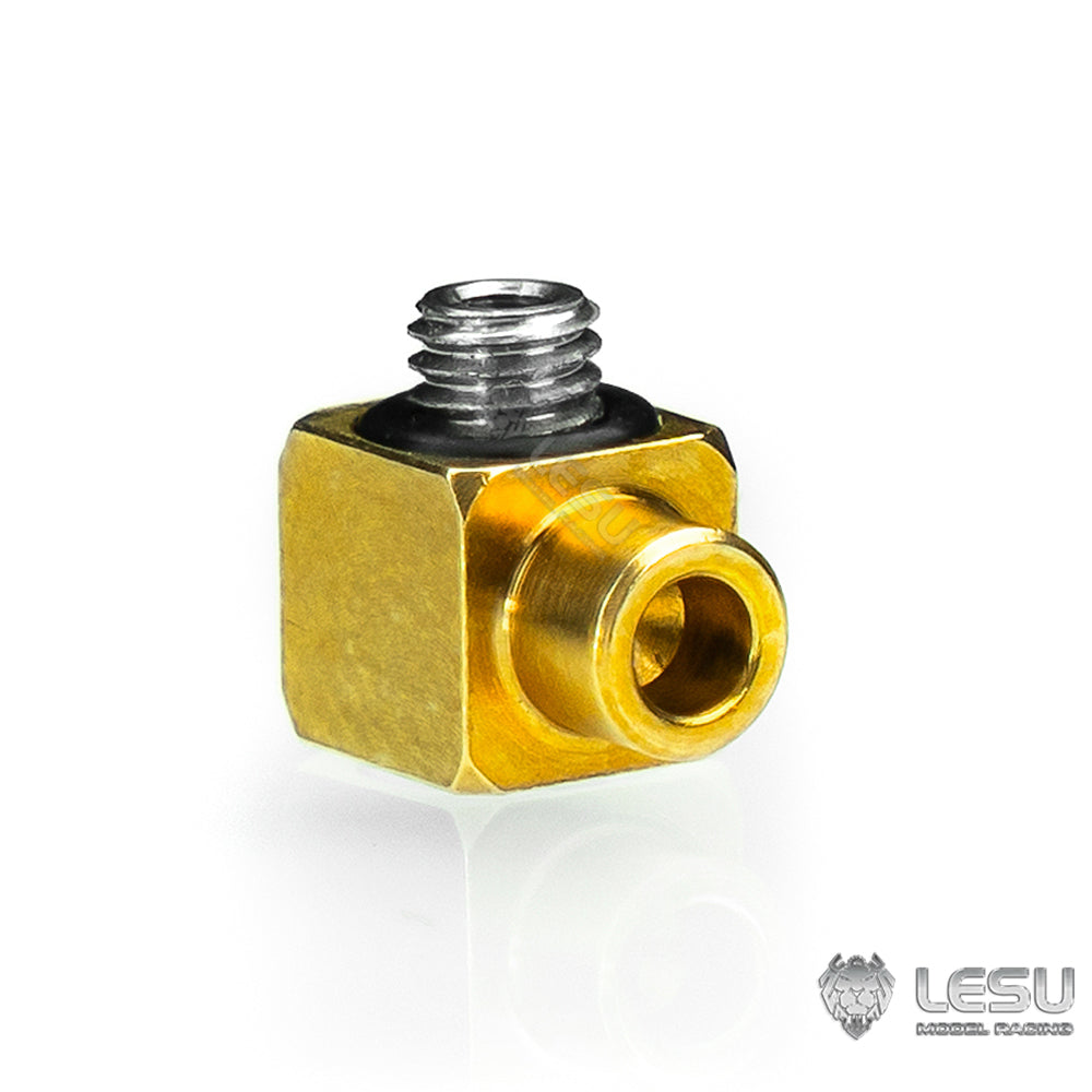 LESU Metal Breather/Nozzle Plug M5 Brass/Steel Nozzle for 1/14 1/12 RC Hydraulic Dump Truck Remote Control Car Construction Vehicles Excavator Loader Forklift Bulldozer DIY Model