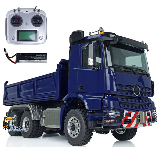 LESU 1/14 3Axles RC Hydraulic Dumper Truck for3348 6X6 Remote Control Car Painted Assembled Fast Shipment Upgrade Hobby Model