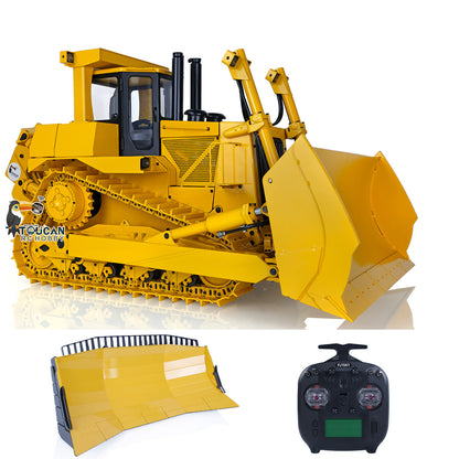JDModel 1/14 Metal Hydraulic RC Bulldozer Remote Controlled Construction Vehicles DXR2 with Upgraded Blade Model