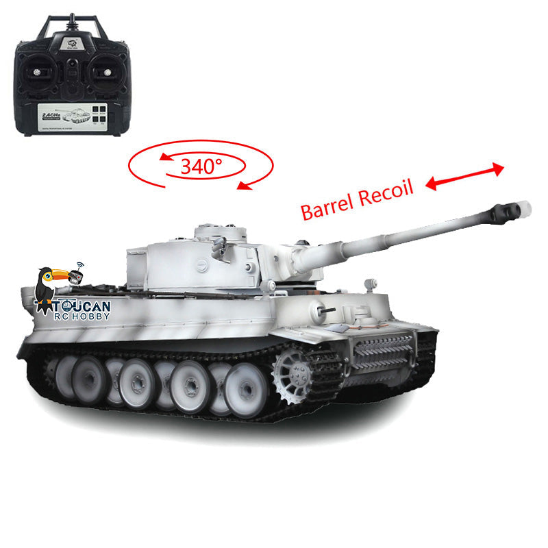 TOUCAN RC HOBBY Henglong 1/16 TK7.0 Promotion German Tiger I 3818 RTR RC Tank Barrel Recoil BB IR Smoke Metal Tracks Sprockets Idlers Wheels