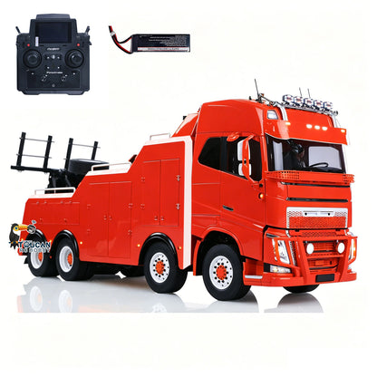 TOUCAN RC HOBBY  8X4 Metal 1/14 RC Road Rescue Truck RTR 2Speed Model Car Flysky Paladin PL18EV Lite Radio Battery Smoke Light Sound