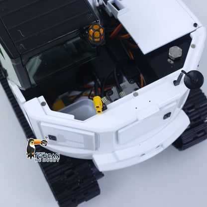 1/14 C308 RC Hydraulic Excavator 4 Valve Remote Control Construction Vehicle Extended Arm Brushless Motor No Sounds Charger