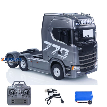 IN Stock HUINA 770S 1/18 Plastic 6x4 RC Tractor Truck 1501 PRO with 19CH 2.4G Radio Controller Light Sound for Hobbyists Outdoor Play