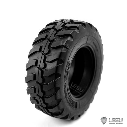 LESU Metal Front/Rear Axle with Differential Lock/ Wheel Hub/ Plastic Wheel Tire for 1/14 RC Hydraulic Loader Aoue WA100M-8 RD-A0021 for Vehicle Enthusiast
