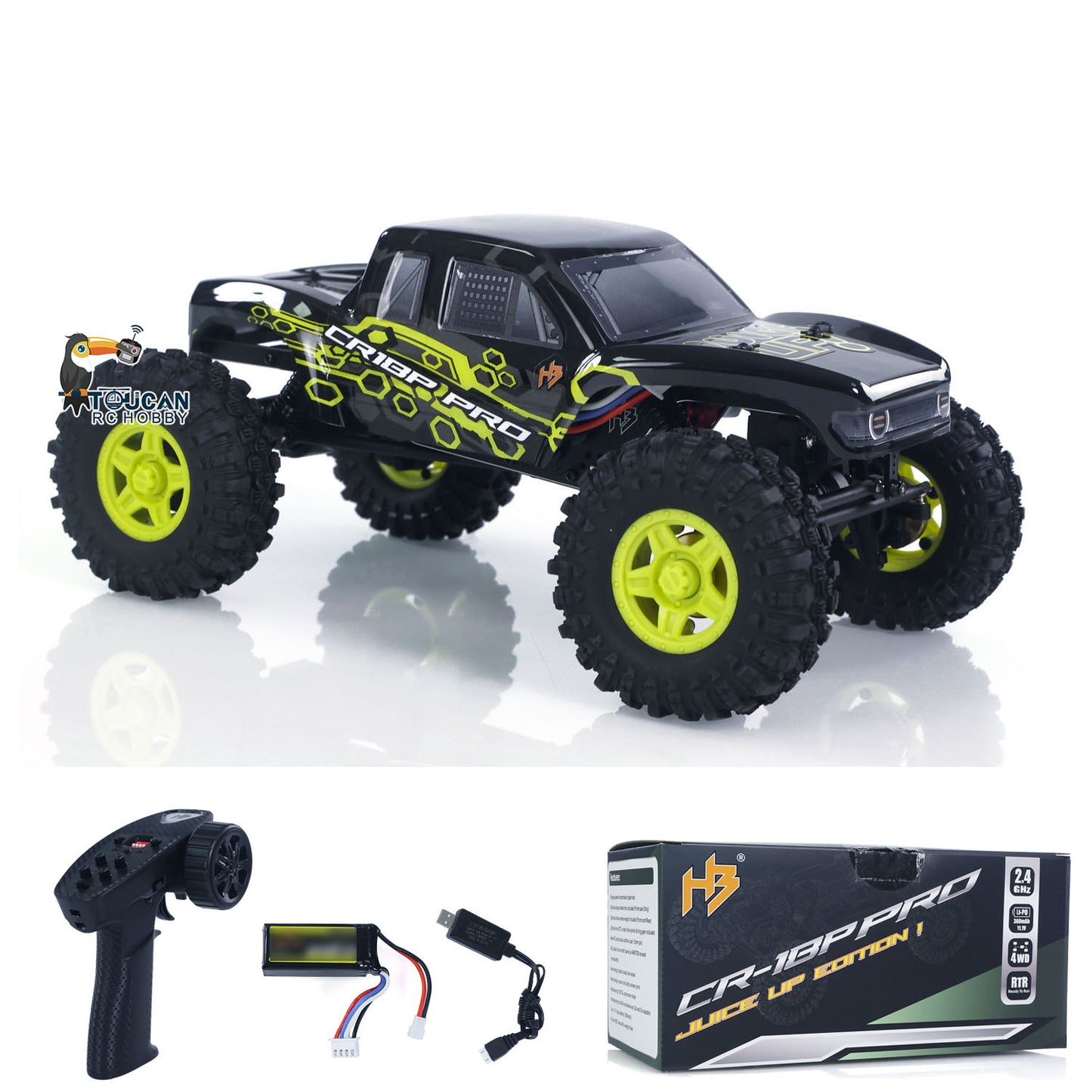 Fast Free Shipping for EU 1:18 RC Crawler CR18P PRO Juice Up 4WD Wireless Control Rock Crawler Car RTR Vehicle Hobbywing Brushless Motor ESC USB Charger