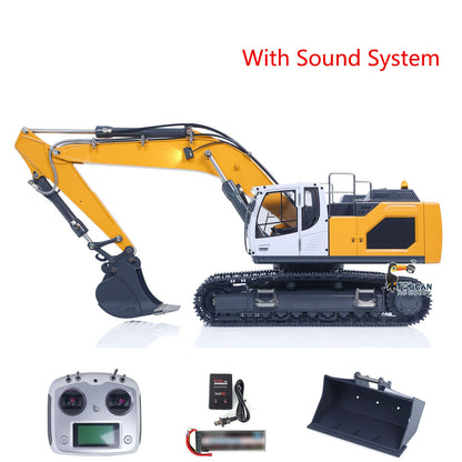 US Stock XDRC LR945 1/14 RC Hydraulic Excavator RTR Metal Radio Control Construction Vehicle Quick Coupler Light Sound