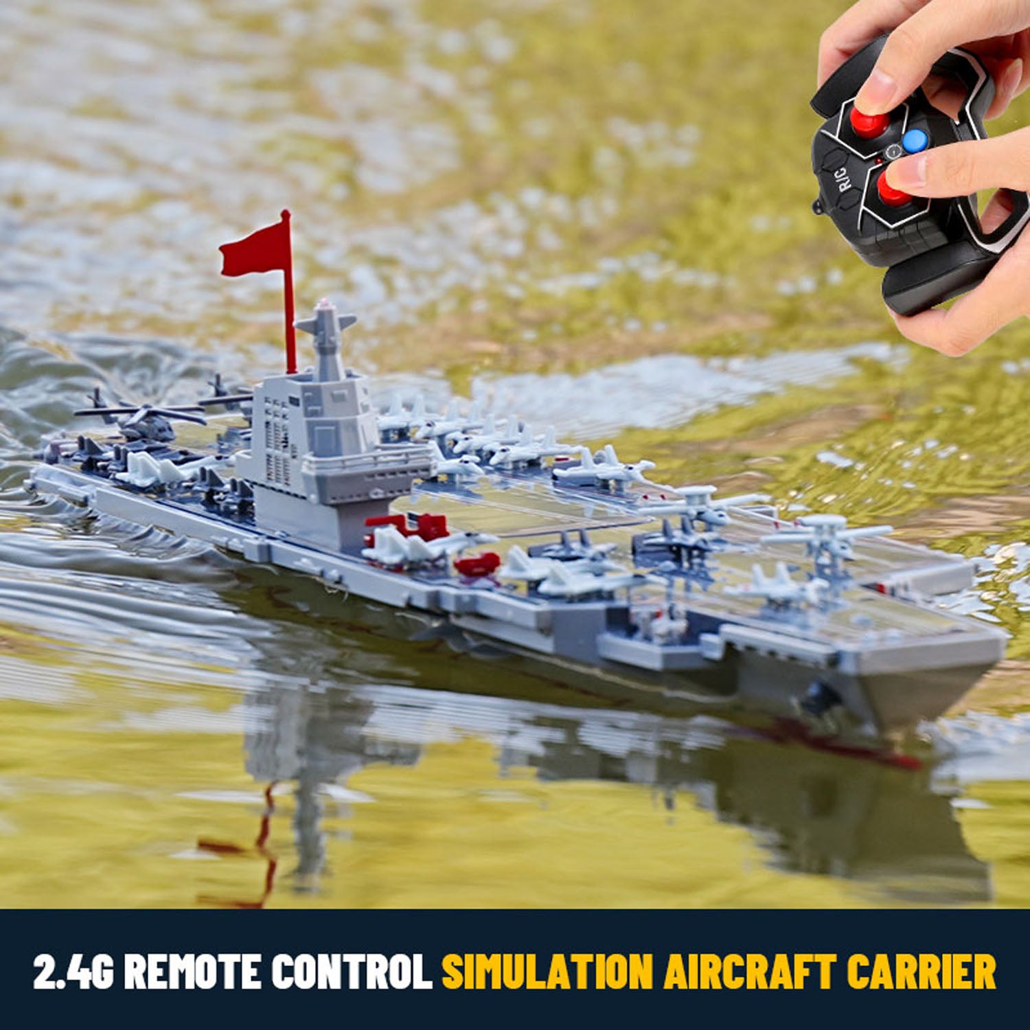 2.4GHz RC High Speed Boat Remote Control Aircraft Carrier Warship