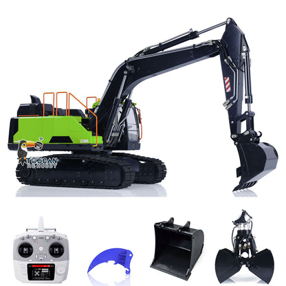 MTM Metal 1/14 2 Arms Remote Control Hydraulic Excavator EC380 RC Diggers Assembled and Painted Vehicle Car Model Heavy Machine