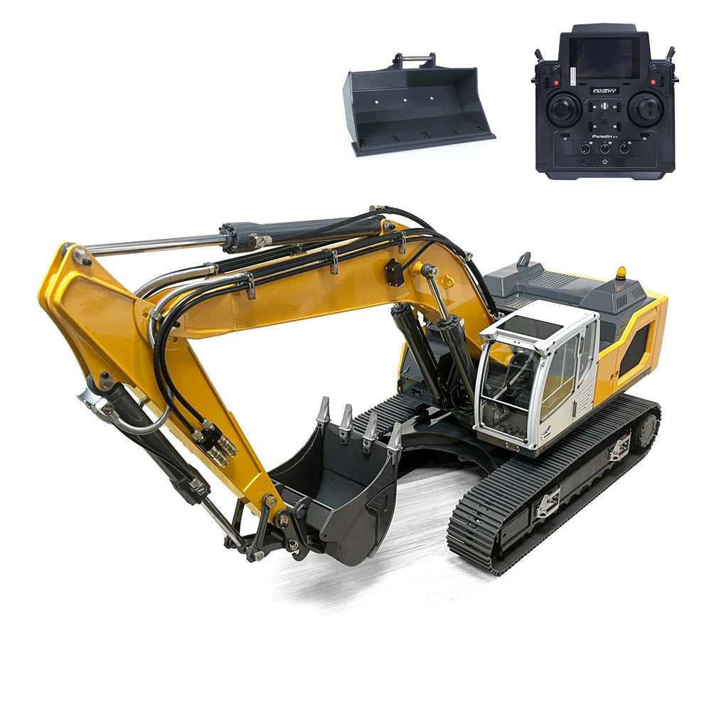 Grappin Hydraulique Métal 1/14 Pour Pelle RC XDRC 945 - Accessoire Excavateur - Griffe Articulée