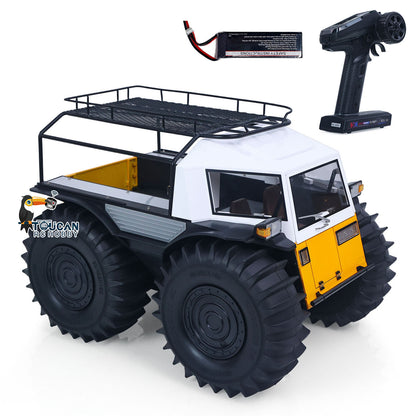1/10 Scale All-terrain RC Off-road Vehicle Amphibious Climbing Car KIT/RTR D-E077 Painted Light Sound System