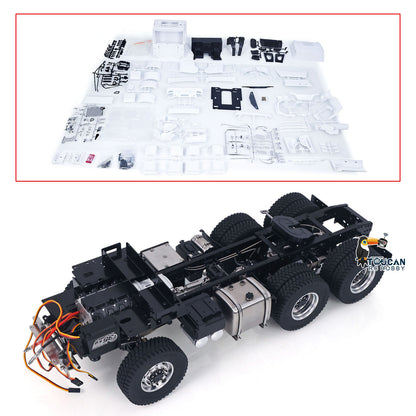 In Stock TOUCAN RC HOBBY MODO 6x6 1/14 RC Tractor Truck 770S With Metal Chassis 2-speed Gearbox Servo Motor  Tractor Car Model Kits For DIY Upgrade
